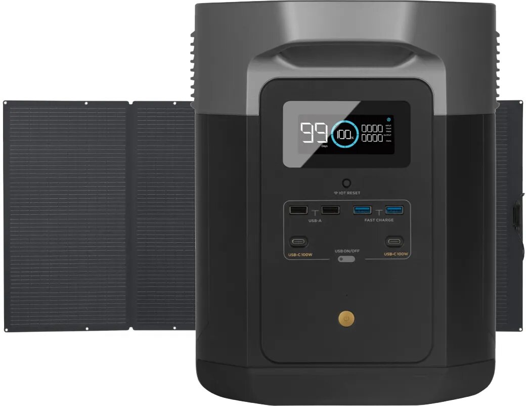  EcoFlow DELTA Max 2000 + one 400W Solar Panel Bundle